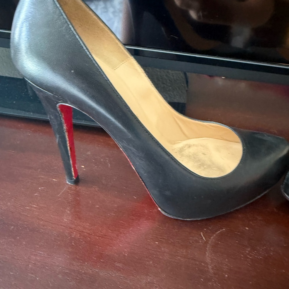 Christian Louboutin Black Heels with Red Soles